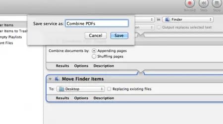 Use automator to combine text files mac