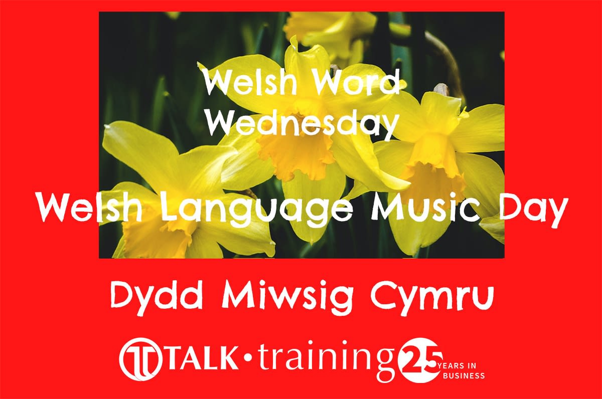 Welsh Word Wednesday - 03/03/21 - #WelshWednesday - Talk Training