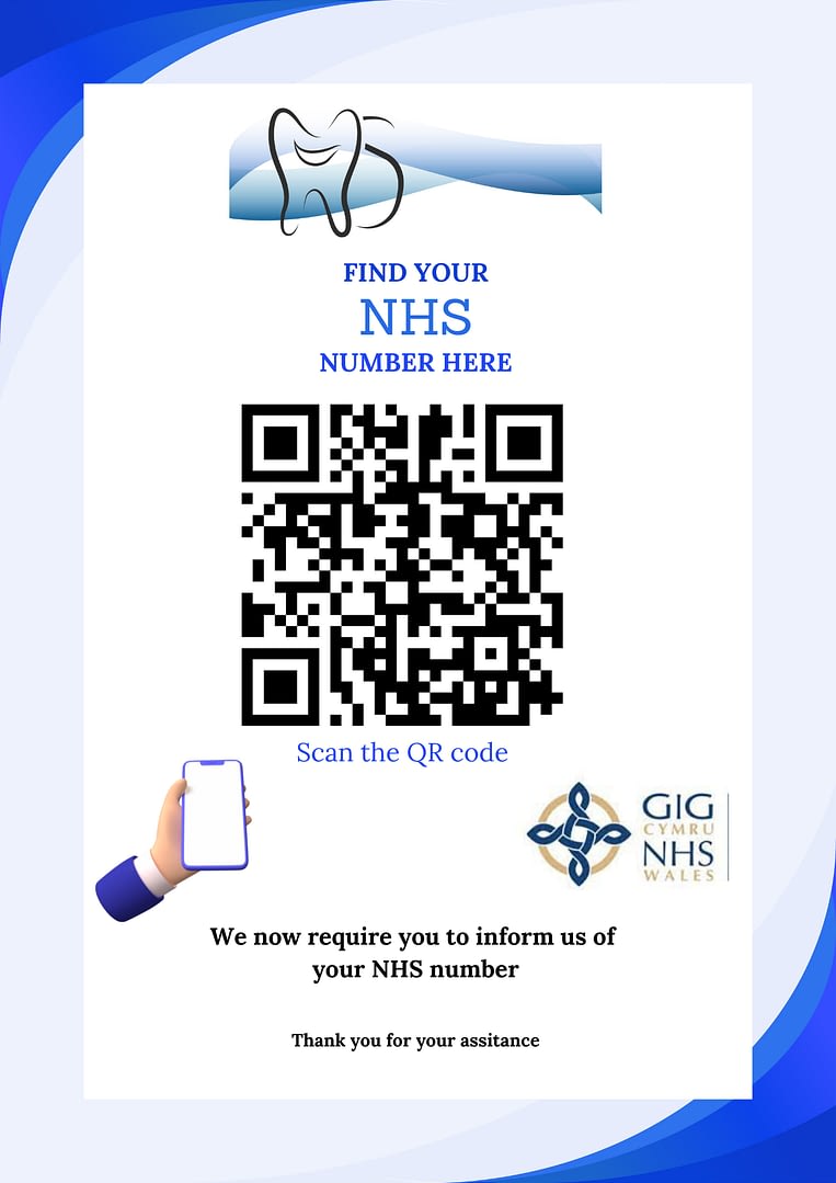 blue and white geometric page border doubled sided poster