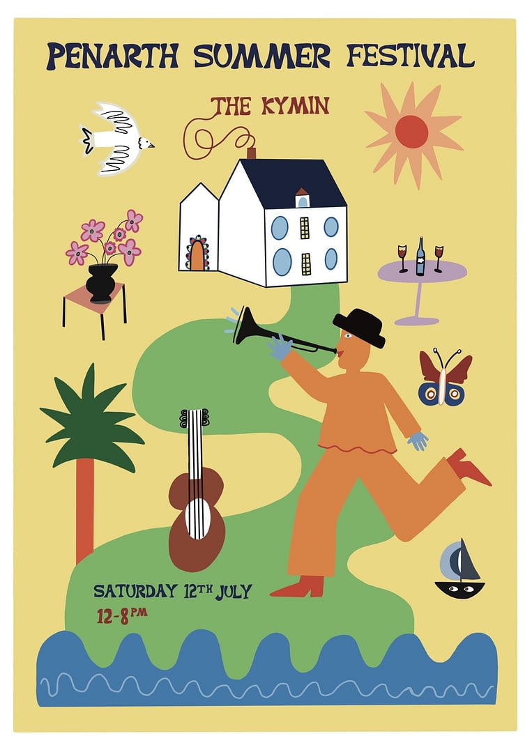 a3 penarth summer festival poster 2025 mst