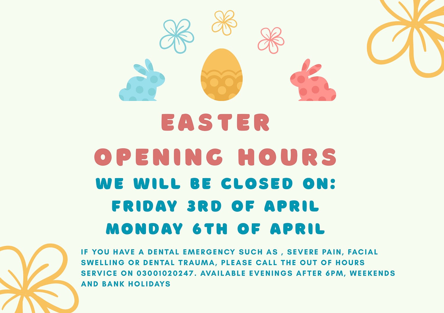 easter opening hours