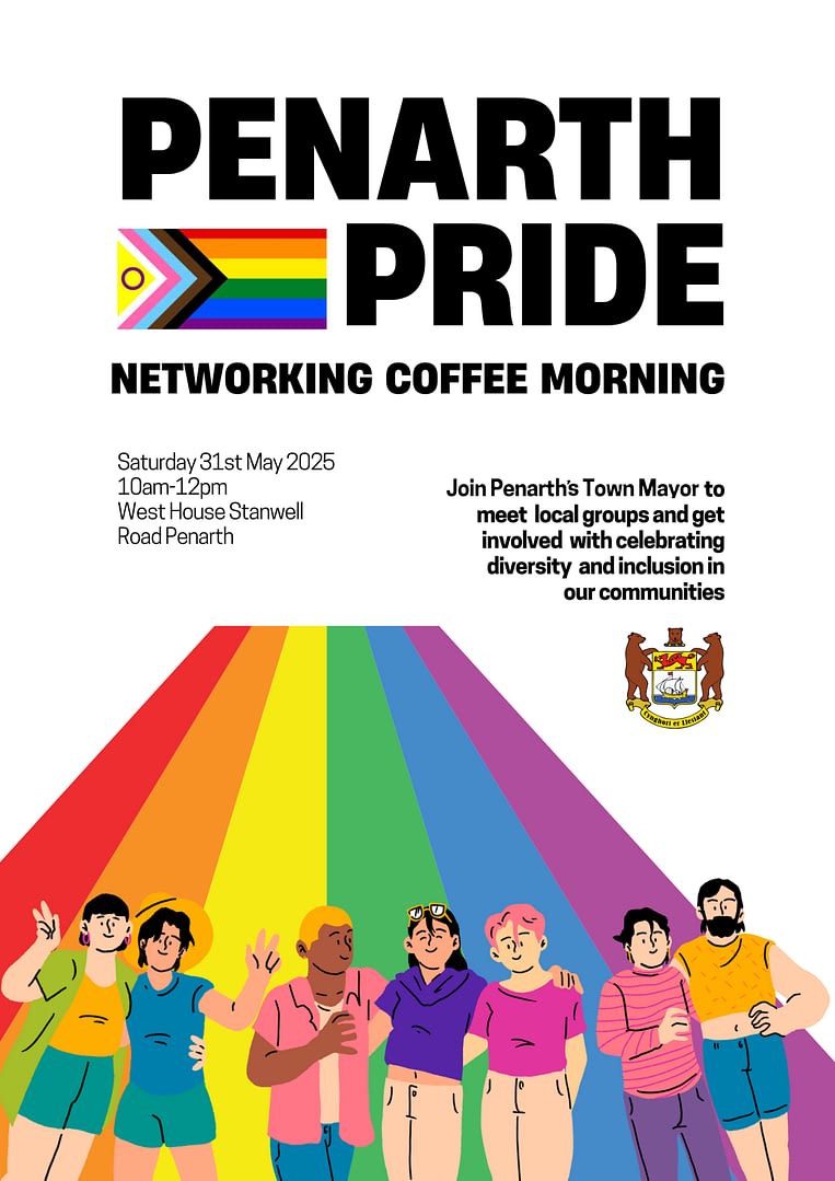 neutral minimalist typographic lgbtqia+ pride poster