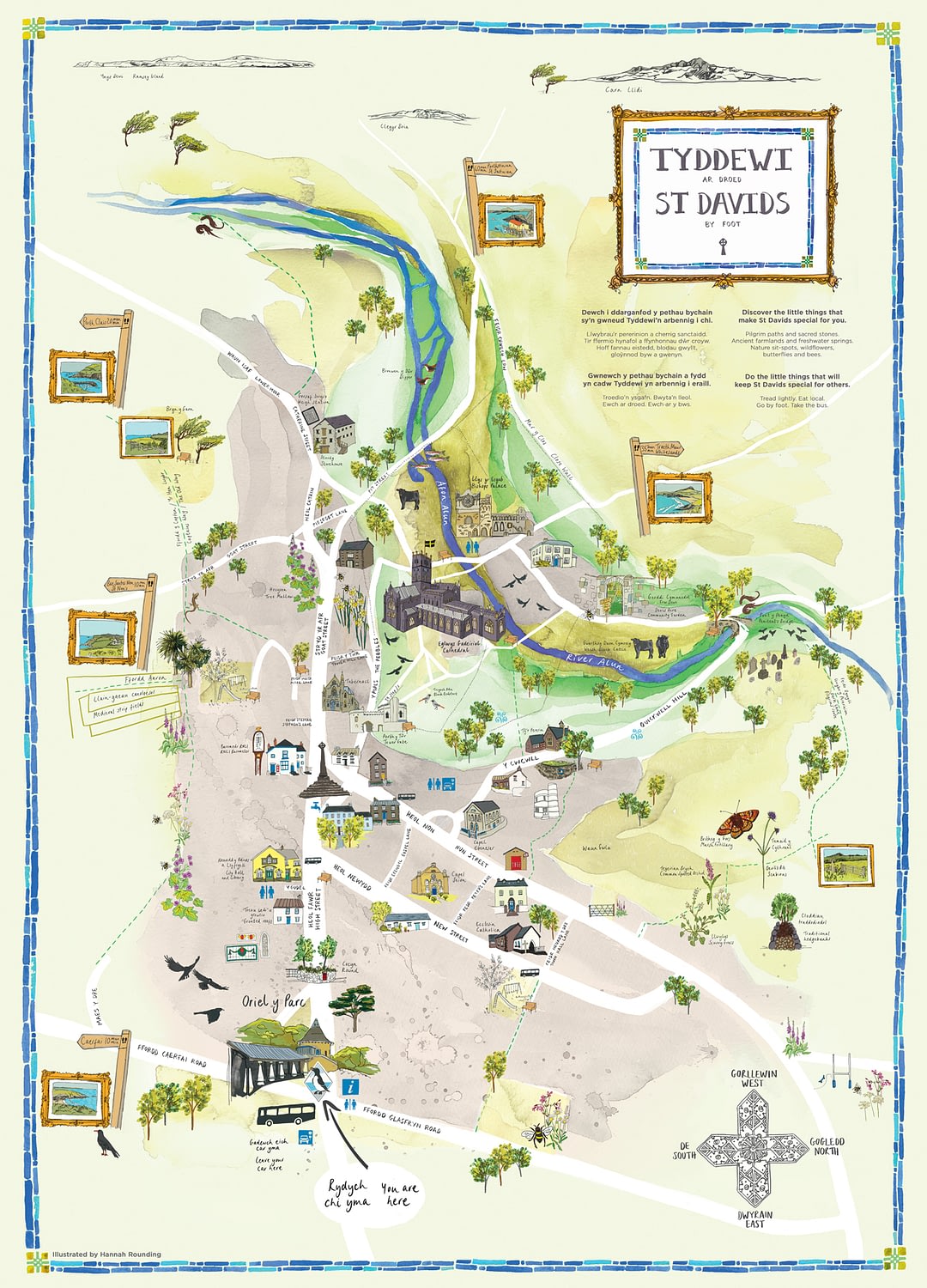 Oriel y Parc Illustrated Map 2022