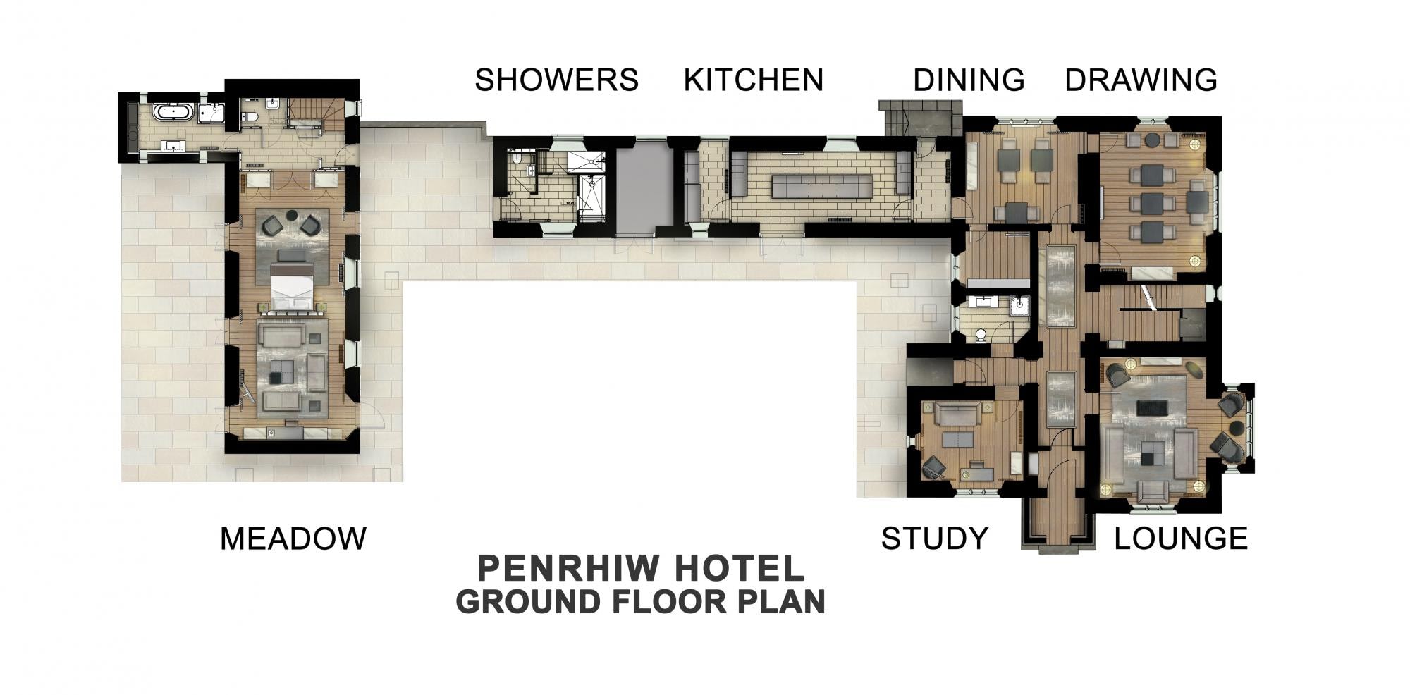 penrhiw priory ground floor