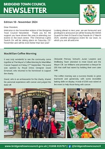 final bridgend town council newsletter ed. 10 nov 2024 1 Edition 10: November 2024