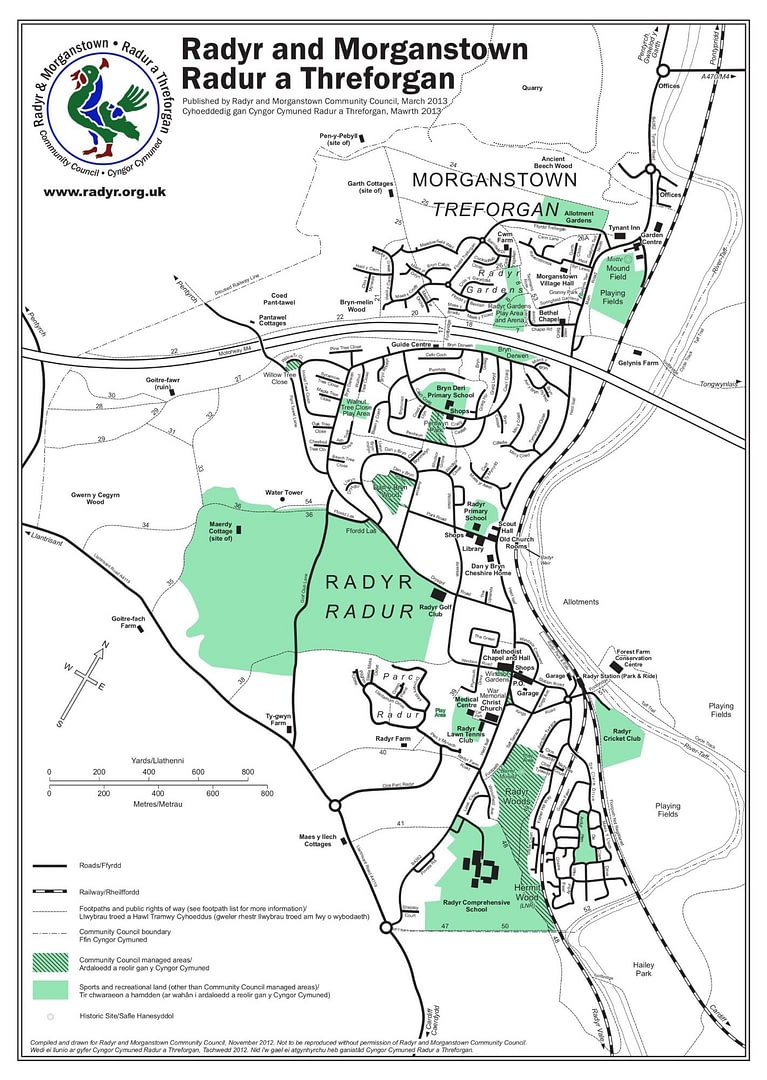 radyr and morganstown map