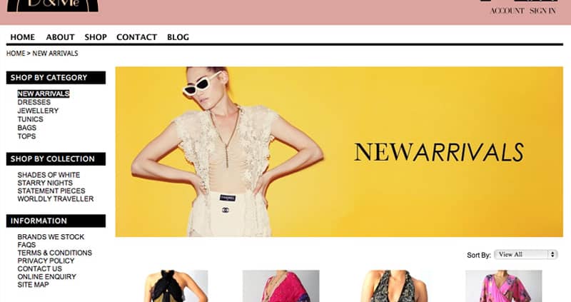 d&me-one-vintage-cardiff-website-design