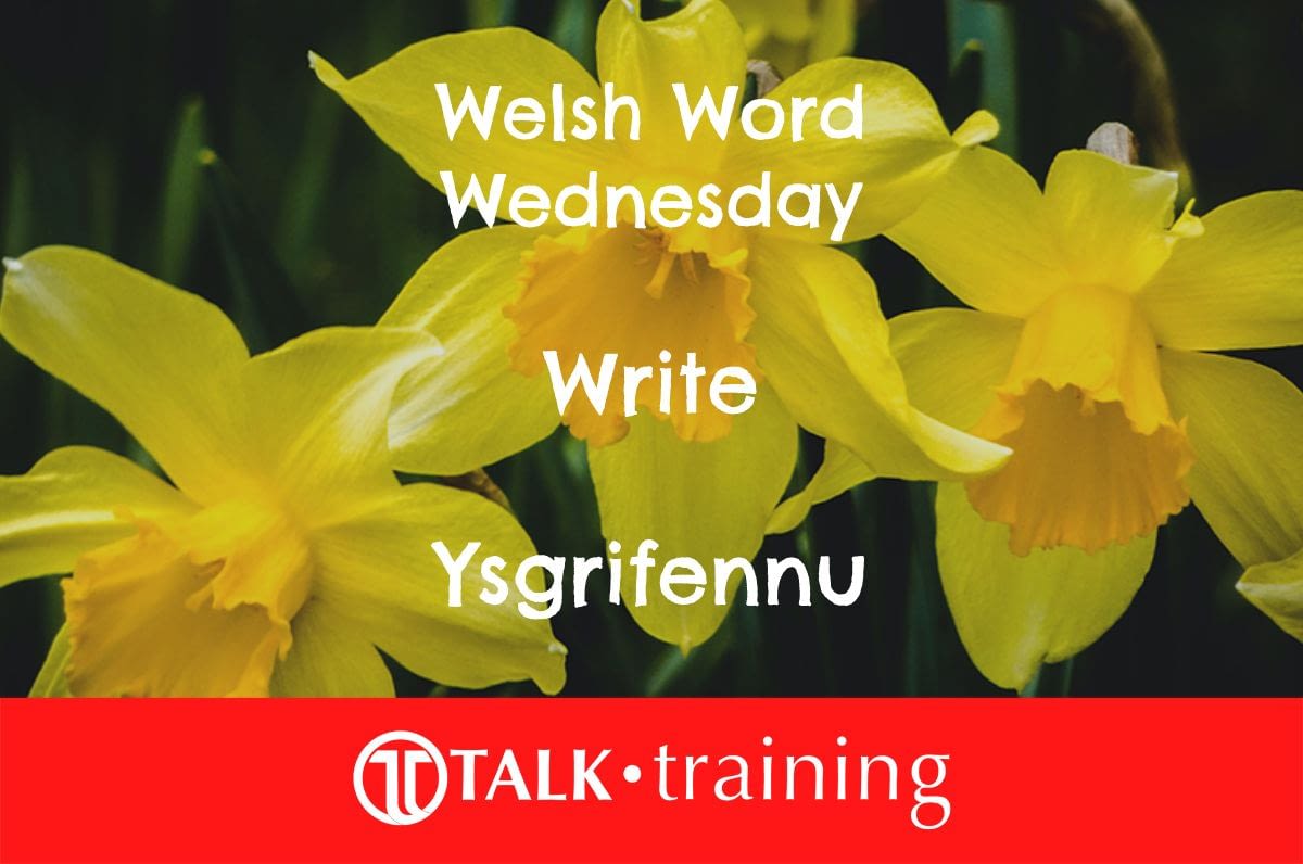 Welsh Word Wednesday 26/10/2022 WelshWednesday Talk Training