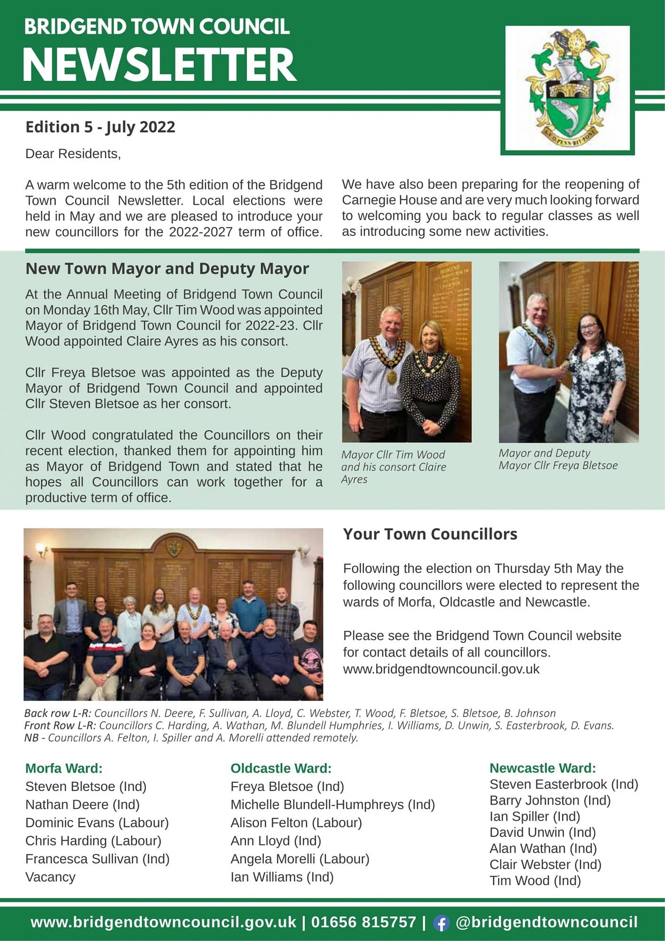 Newsletters - Bridgend Town Council